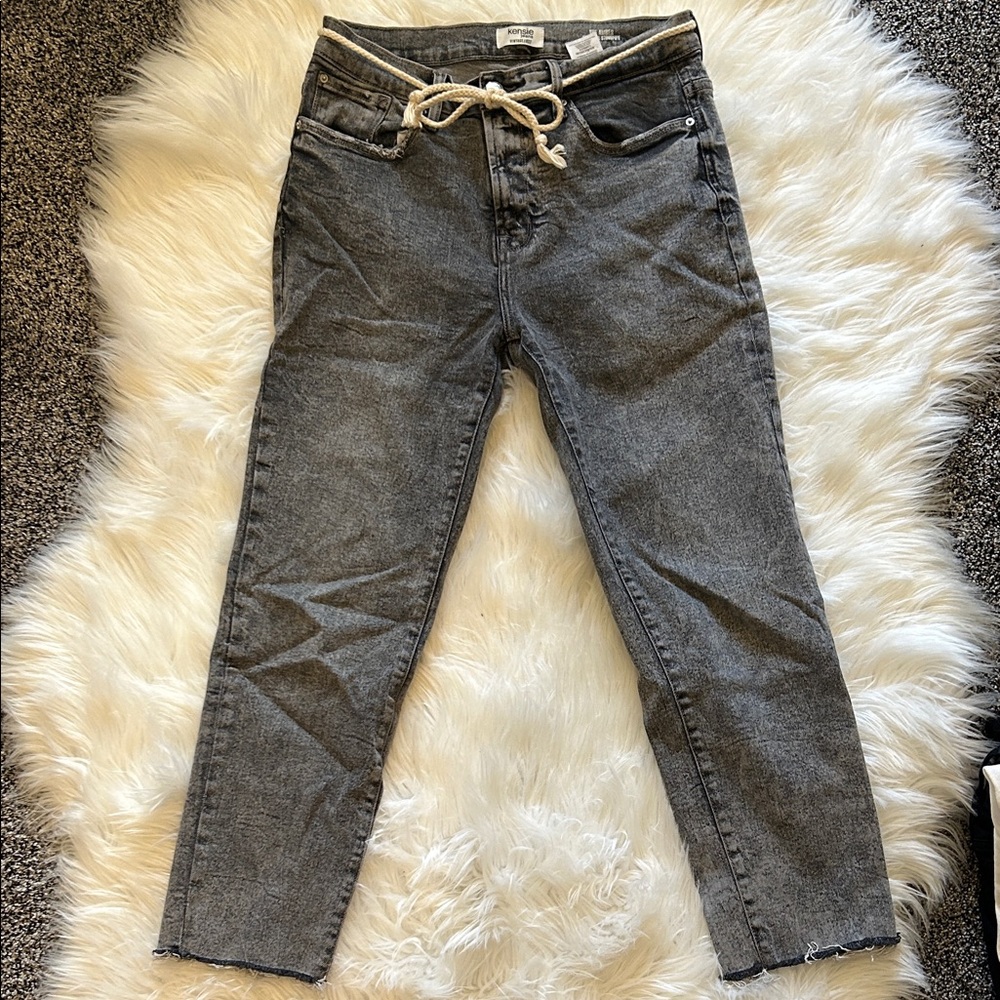 Kensie Charcoal Ankle Jeans